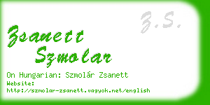 zsanett szmolar business card